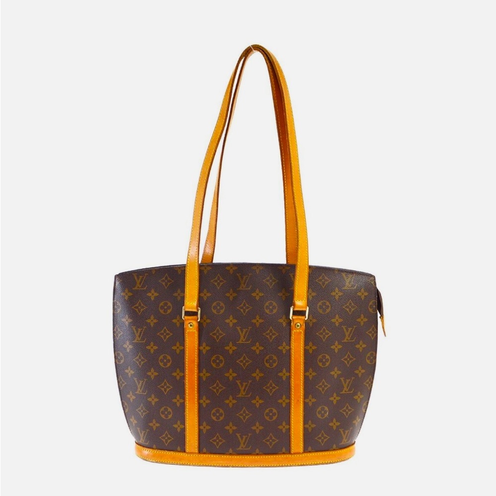 Louis Vuitton Monogram Babylone Tote Bag Brown